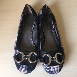 Cute Plaid Ballet Flats with Buckles
